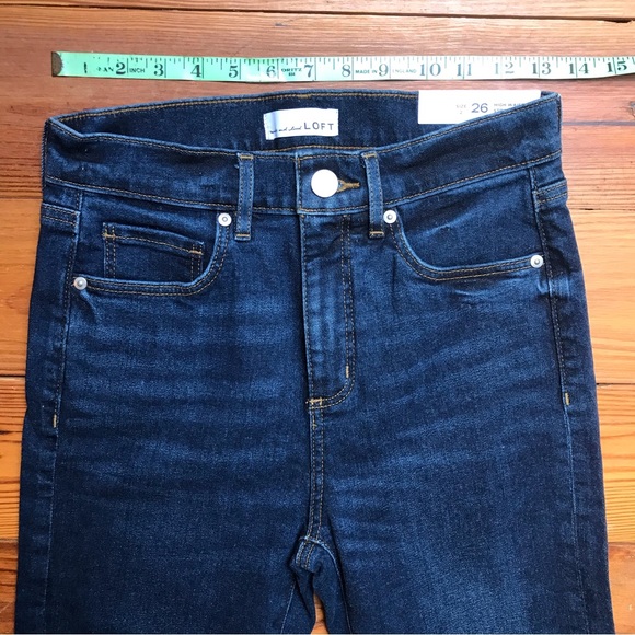 Loft Slim Pocket Straight Leg Medium Wash Jeans, NWT, 2/26 - Picture 6 of 11